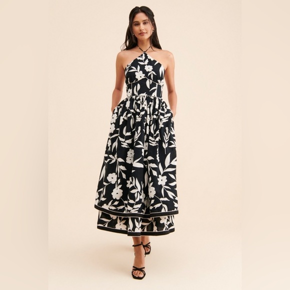 Halter Floral Maxi Dress - Picture 5 of 8